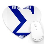sigma GreekLetter Mousepad (Heart)