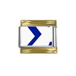 sigma Greek Gold Trim Italian Charm (9mm)