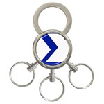 sigma Greek 3-Ring Key Chain