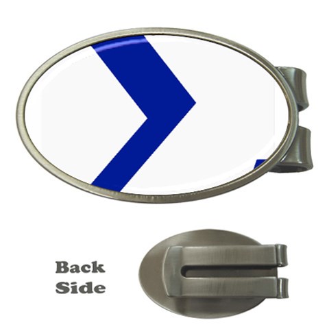 sigma Greek Money Clip (Oval) from ArtsNow.com Front