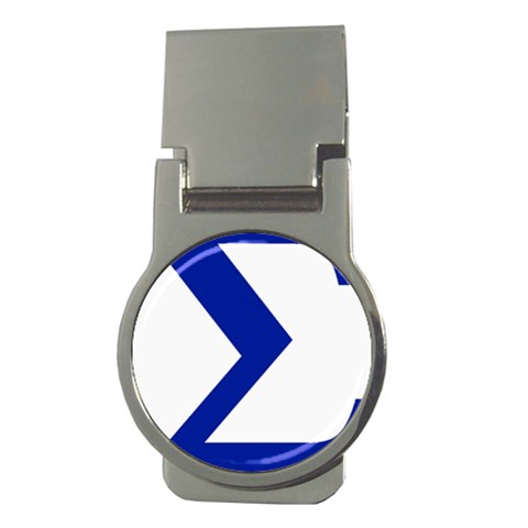 sigma Greek Money Clip (Round) from ArtsNow.com Front
