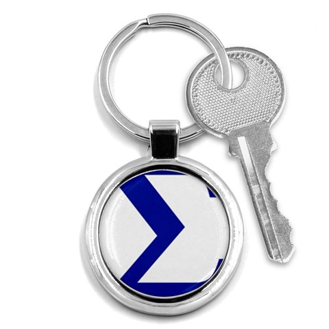 sigma Greek Key Chain (Round) from ArtsNow.com Front