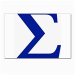 sigma Greek Postcard 4  x 6 