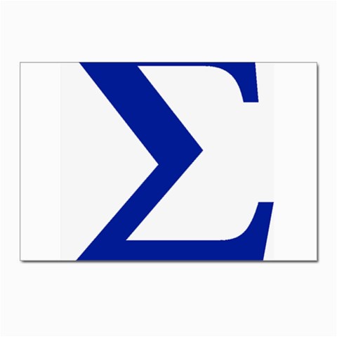 sigma Greek Postcard 4 x 6  (Pkg of 10) from ArtsNow.com Front