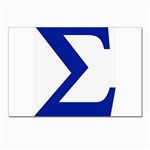 sigma Greek Postcards 5  x 7  (Pkg of 10)