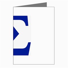 sigma Greek Greeting Cards (Pkg of 8) from ArtsNow.com Left