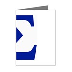 sigma Greek Mini Greeting Card