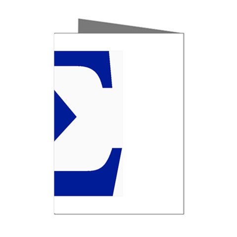 sigma Greek Mini Greeting Cards (Pkg of 8) from ArtsNow.com Left