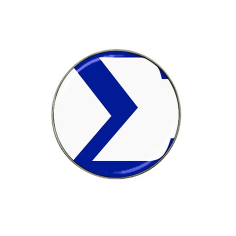 sigma Greek Hat Clip Ball Marker from ArtsNow.com Front
