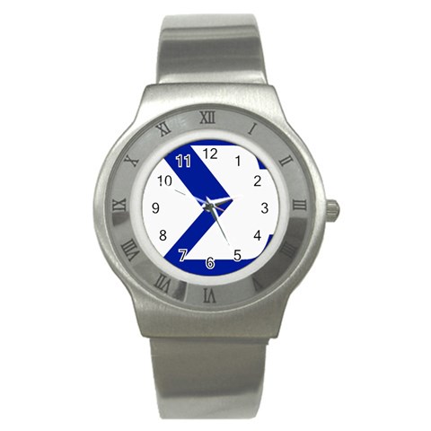 sigma Greek Stainless Steel Watch from ArtsNow.com Front