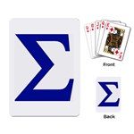 sigma Greek Playing Cards Single Design