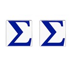 sigma Greek Cufflinks (Square)