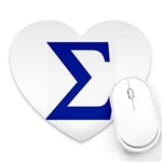 sigma Greek Mousepad (Heart)