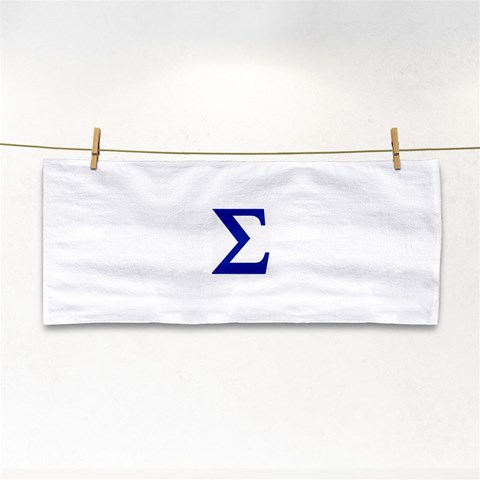 sigma Greek Hand Towel from ArtsNow.com Front