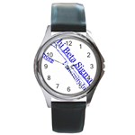 sigma 4_canes_peppermint_single Round Metal Watch