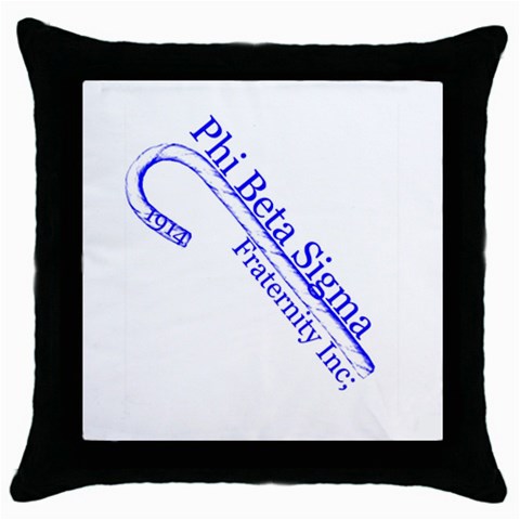 sigma 4_canes_peppermint_single Throw Pillow Case (Black) from ArtsNow.com Front
