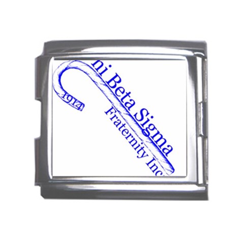 sigma 4_canes_peppermint_single Mega Link Italian Charm (18mm) from ArtsNow.com Front