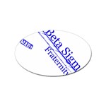 sigma 4_canes_peppermint_single Sticker Oval (10 pack)