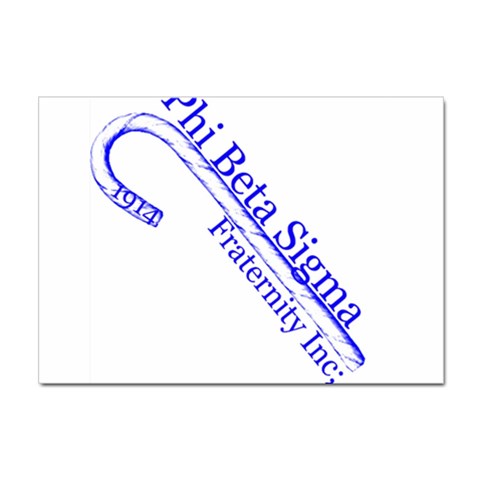 sigma 4_canes_peppermint_single Sticker A4 (100 pack) from ArtsNow.com Front