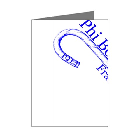 sigma 4_canes_peppermint_single Mini Greeting Cards (Pkg of 8) from ArtsNow.com Right