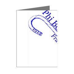 sigma 4_canes_peppermint_single Mini Greeting Cards (Pkg of 8) from ArtsNow.com Right