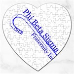 sigma 4_canes_peppermint_single Jigsaw Puzzle (Heart)