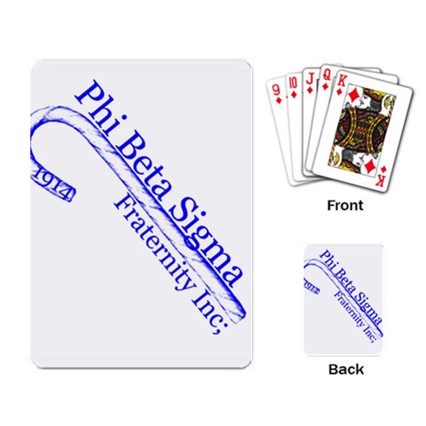 sigma 4_canes_peppermint_single Playing Cards Single Design from ArtsNow.com Back