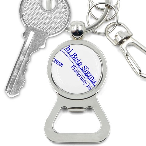 sigma 4_canes_peppermint_single Bottle Opener Key Chain from ArtsNow.com Front
