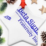 sigma 4_canes_peppermint_single Star Ornament (Two Sides)