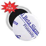 sigma 4_canes_peppermint_singl 2.25  Magnet (10 pack)