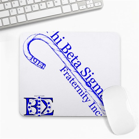 sigma 4_canes_peppermint_singl Large Mousepad from ArtsNow.com Front