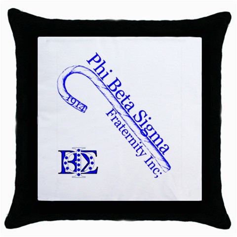 sigma 4_canes_peppermint_singl Throw Pillow Case (Black) from ArtsNow.com Front