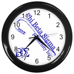 sigma 4_canes_peppermint_singl Wall Clock (Black)