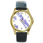 sigma 4_canes_peppermint_singl Round Gold Metal Watch