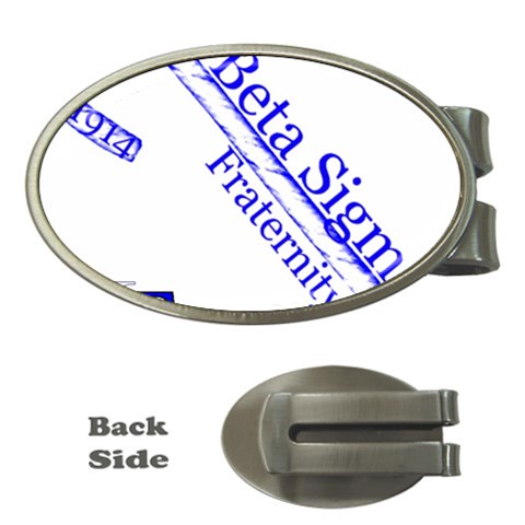 sigma 4_canes_peppermint_singl Money Clip (Oval) from ArtsNow.com Front