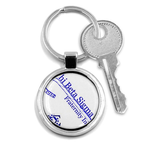 sigma 4_canes_peppermint_singl Key Chain (Round) from ArtsNow.com Front