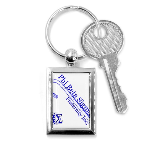 sigma 4_canes_peppermint_singl Key Chain (Rectangle) from ArtsNow.com Front