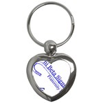sigma 4_canes_peppermint_singl Key Chain (Heart)