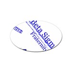sigma 4_canes_peppermint_singl Sticker (Oval)