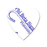 sigma 4_canes_peppermint_singl Magnet (Heart)