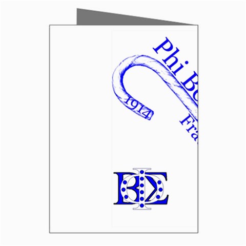 sigma 4_canes_peppermint_singl Greeting Card from ArtsNow.com Right
