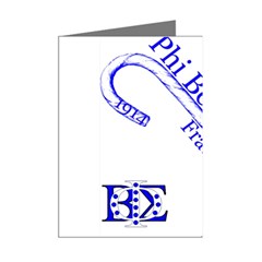 sigma 4_canes_peppermint_singl Mini Greeting Cards (Pkg of 8) from ArtsNow.com Right