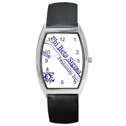 sigma 4_canes_peppermint_singl Barrel Style Metal Watch from ArtsNow.com Front