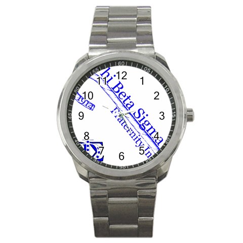 sigma 4_canes_peppermint_singl Sport Metal Watch from ArtsNow.com Front