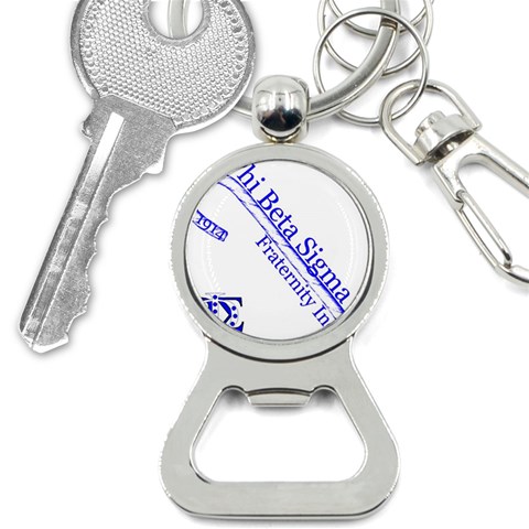 sigma 4_canes_peppermint_singl Bottle Opener Key Chain from ArtsNow.com Front