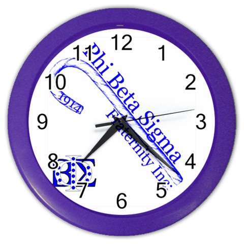 sigma 4_canes_peppermint_singl Color Wall Clock from ArtsNow.com Front