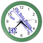sigma 4_canes_peppermint_singl Color Wall Clock