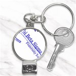 sigma 4_canes_peppermint_sing Nail Clippers Key Chain