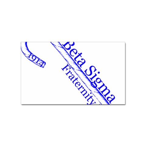 sigma 4_canes_peppermint_sing Sticker (Rectangular) from ArtsNow.com Front