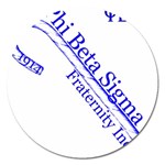 sigma 4_canes_peppermint_sing Magnet 5  (Round)